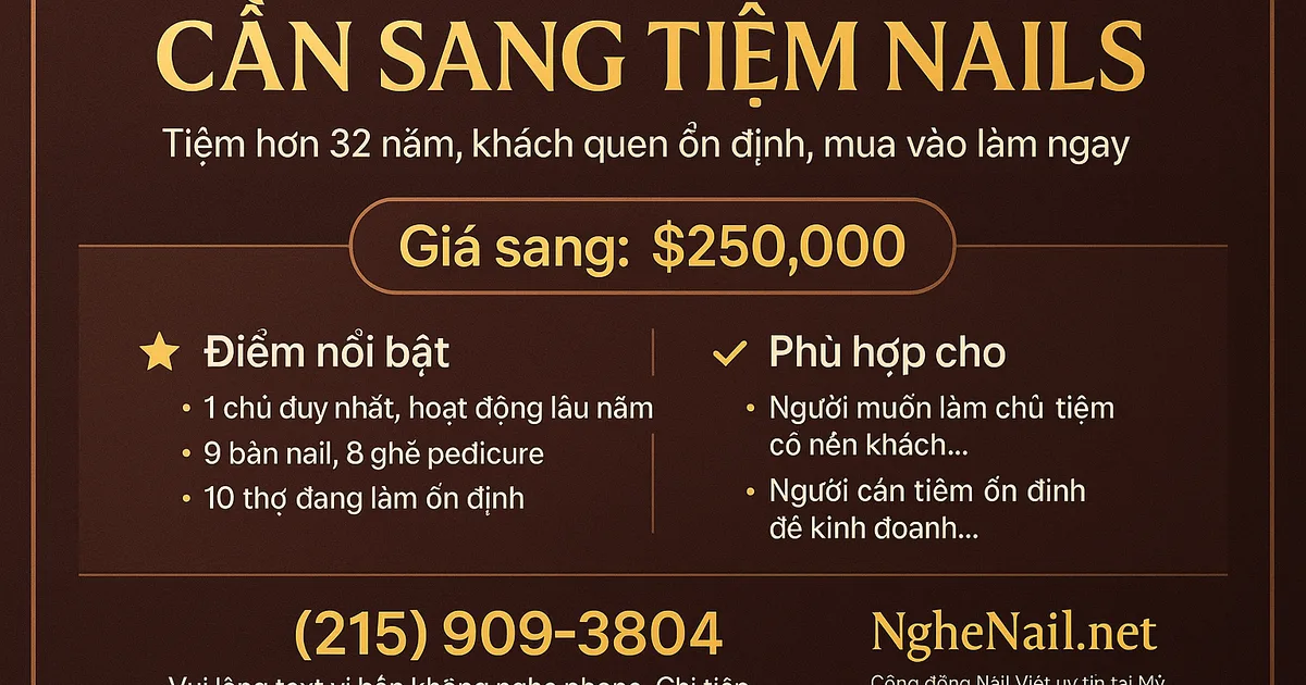 CẦN SANG TIỆM NAILS