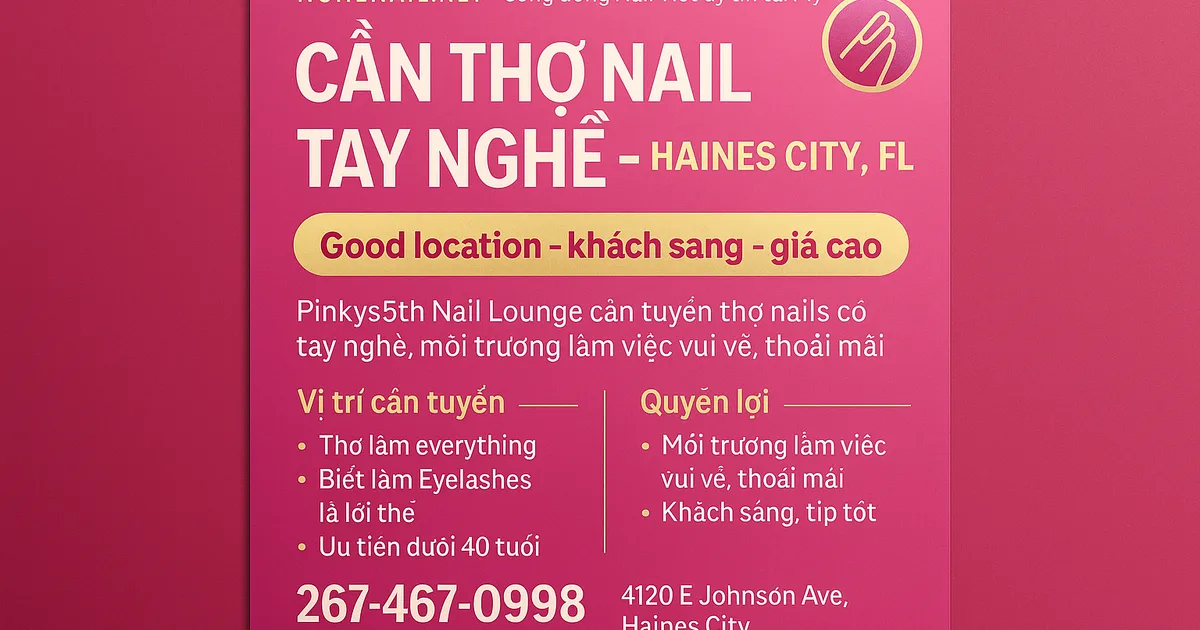 CẦN THỢ NAIL – HAINES CITY, FLORIDA