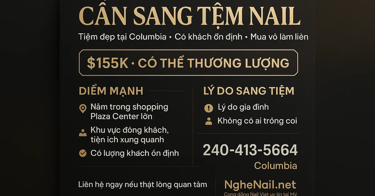 Cần sang tiệm Nail!!
