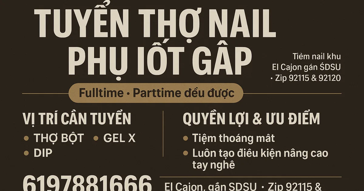 Tuyển thợ