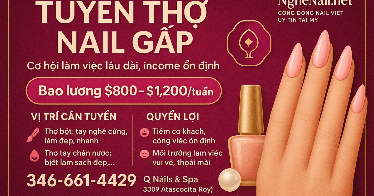 CƠ HỘI TỐT – INCOME ỔN ĐỊNH – LÀM VIỆC LÂU DÀI