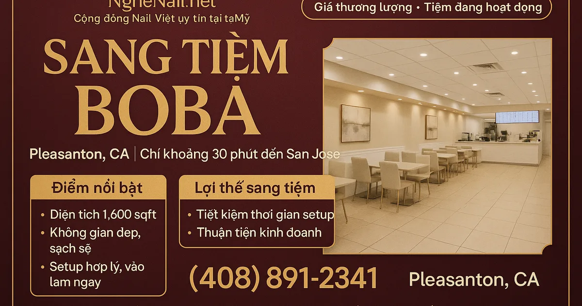 SANG TIỆM BOBA – PLEASANTON, CA