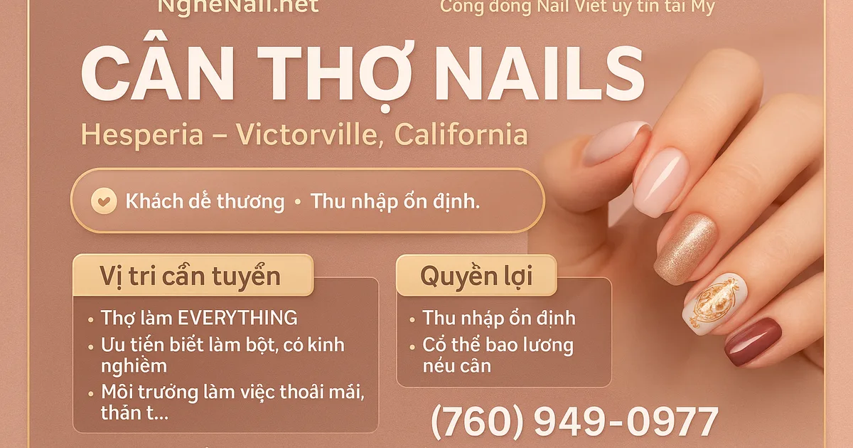 CẦN THỢ NAILS – HESPERIA, CALIFORNIA